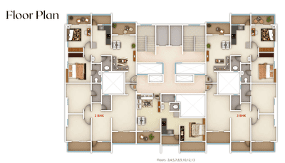 Project Image of 517.0 - 792.0 Sq.ft 1 BHK Apartment for buy in Ambrosia Alley