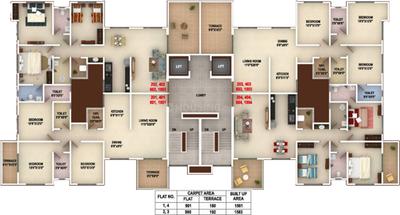 Project Image of 534.0 - 1023.0 Sq.ft 1 BHK Apartment for buy in Gagan Emerald