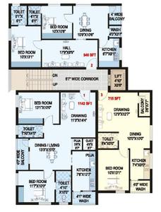 Project Image of 620.0 - 1524.0 Sq.ft 1 BHK Apartment for buy in Shanta Harmony Heights