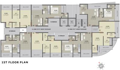 Project Image of 0.0 - 637.0 Sq.ft 1 BHK Apartment for buy in Shreesha Hill