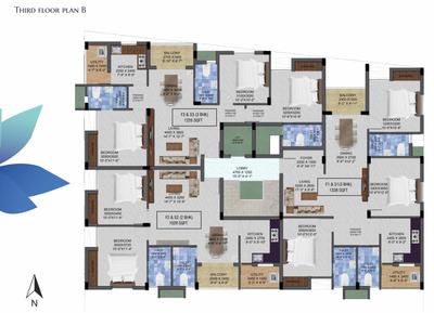 Project Image of 1004.0 - 1344.0 Sq.ft 2 BHK Apartment for buy in Ruby Harmony