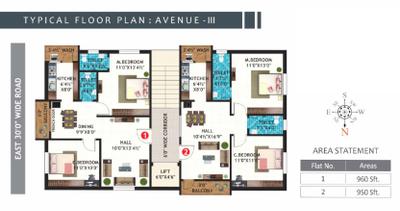 Project Image of 725.0 - 1000.0 Sq.ft 2 BHK Apartment for buy in Platinum Avenue I II III IV