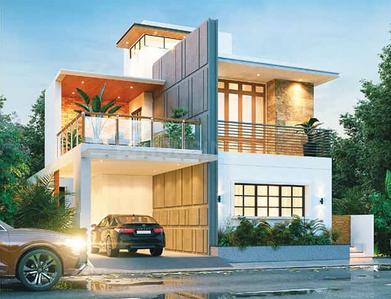 Project Image of 2000.0 - 2675.0 Sq.ft 3 BHK Villa for buy in Eeshanya Tropique