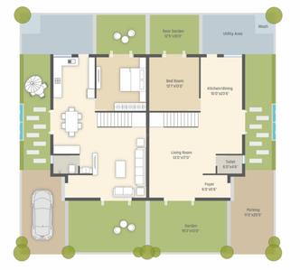 Project Image of 0.0 - 1904.78 Sq.ft 4 BHK Villa for buy in Shubham Satva Villa Phase 1
