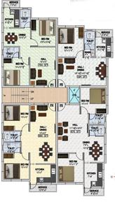 Project Image of 594.0 - 1053.0 Sq.ft 1 BHK Apartment for buy in Evvi Grace