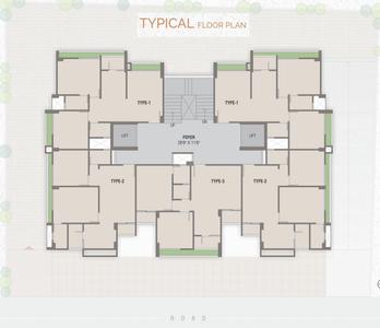 Project Image of 542.0 - 562.0 Sq.ft 2 BHK Apartment for buy in Smarak Sthapana Parisar