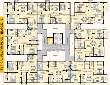 Project Image of 967.0 - 1342.0 Sq.ft 2 BHK Apartment for buy in BSR GLN Residency