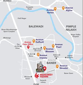 Project Image of 0.0 - 1519.0 Sq.ft 3 BHK Apartment for buy in Avenue 66 High Street Square 