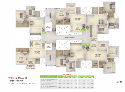 Project Image of 890 Sq.ft 2 BHK Apartment / Flat for sale in Kesnand for Rs. 4600000