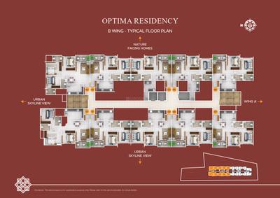 Project Image of 701.0 - 968.0 Sq.ft 2 BHK Apartment for buy in Optima Residency