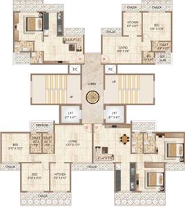 Project Image of 298.7 - 489.0 Sq.ft 1 BHK Apartment for buy in Shree Sawan Majesty