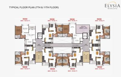 Project Image of 543.0 - 794.0 Sq.ft 1 BHK Apartment for buy in Triaa Elysia