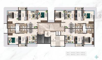 Project Image of 457.0 - 680.0 Sq.ft 1 BHK Apartment for buy in M K Gloria