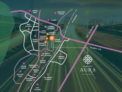 Project Image of 431.0 - 805.0 Sq.ft 1 BHK Apartment for buy in Shree Samarth Aura Phase 1