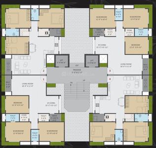 Project Image of 0.0 - 874.03 Sq.ft 3 BHK Apartment for buy in Tirth Heritage