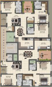 Project Image of 1081.0 - 1751.0 Sq.ft 3 BHK Apartment for buy in MF Mithra