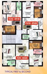 Project Image of 517.0 - 834.0 Sq.ft 1 BHK Apartment for buy in Crest Frida