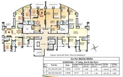 Project Image of 1500 Sq.ft 3 BHK Apartment / Flat for sale in Kondhwa for Rs. 12700000