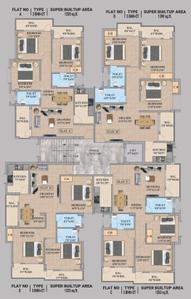 Project Image of 1220.0 - 1390.0 Sq.ft 3 BHK Apartment for buy in VR Orchid Residency
