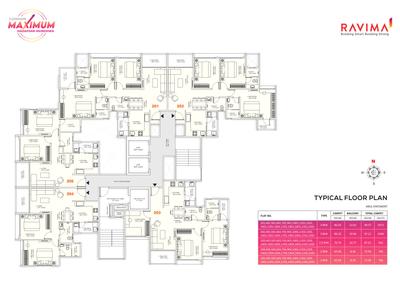 Project Image of 796.0 - 1072.0 Sq.ft 2 BHK Apartment for buy in Newton Homes Royale Magarpatta Road Mundhwa