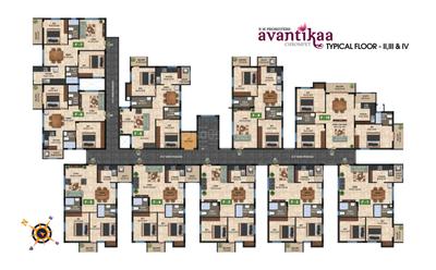 Project Image of 973.0 - 1324.0 Sq.ft 2 BHK Apartment for buy in Avantikaa