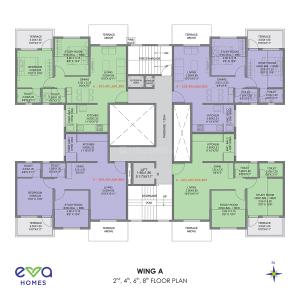 Project Image of 437.0 - 639.27 Sq.ft 1 BHK Apartment for buy in Eva Homes