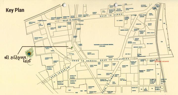 Buildwell Shree Harikrushna Park Villa Location Plan 1