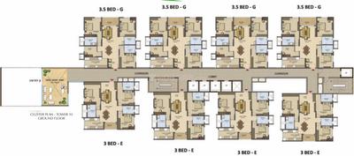 Project Image of 1742 Sq.ft 3 BHK Apartment / Flat for sale in Financial District for Rs. 26000000