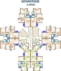 Project Image of 568.0 - 781.0 Sq.ft 2 BHK Apartment for buy in Nirmal Lifestyle City Kalyan Advantage A