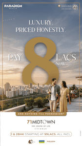 Project Image of 348.32 - 853.0 Sq.ft 1 BHK Apartment for buy in 71 Midtown