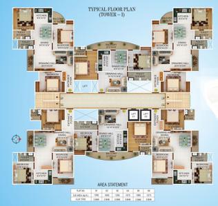 Project Image of 1060.0 - 1375.0 Sq.ft 2 BHK Apartment for buy in Anshul H2O City