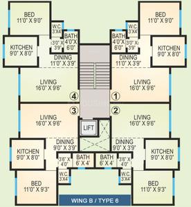 Project Image of 965 Sq.ft 2 BHK Apartment / Flat for sale in Virar West for Rs. 6500000