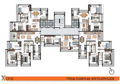 Project Image of 502.0 - 1880.0 Sq.ft 2 BHK Apartment for buy in Rodium Xone