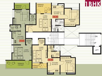 Project Image of 620 Sq.ft 1 BHK Apartment / Flat for sale in Dhayari for Rs. 4200000