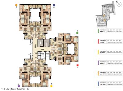 Project Image of 982.0 - 1333.0 Sq.ft 2 BHK Apartment for buy in Akshaya Today