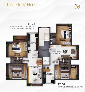 Project Image of 897.49 - 968.75 Sq.ft 2 BHK Apartment for buy in Borker Anandi Greens