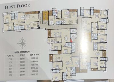 Project Image of 1198.0 - 2625.0 Sq.ft 2 BHK Apartment for buy in V K Silver Springs