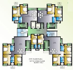 Project Image of 851.0 - 2009.0 Sq.ft 2 BHK Apartment for buy in Ansal Celebrity Garden Block K