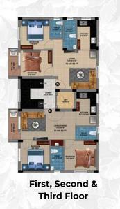 Project Image of 600.0 - 947.0 Sq.ft 2 BHK Apartment for buy in MP Petals