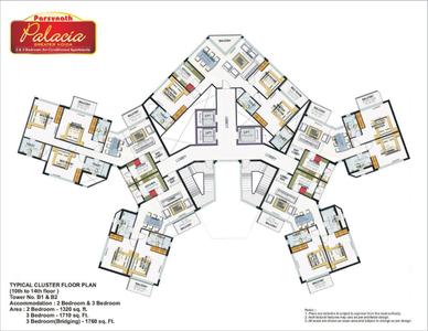 Project Image of 1320.0 - 2575.0 Sq.ft 2 BHK Apartment for buy in Parsvnath Palacia Phase 1