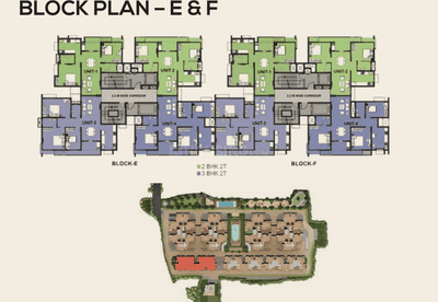 Project Image of 1165.0 - 1848.0 Sq.ft 2 BHK Apartment for buy in TVS Emerald Peninsula
