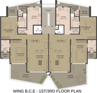 Project Image of 1776.05 - 3573.62 Sq.ft 2 BHK Apartment for buy in Anantam Signature