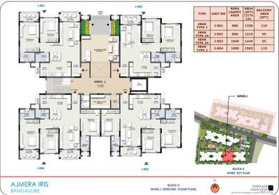 Project Image of 860.0 - 1090.0 Sq.ft 2 BHK Apartment for buy in Ajmera Iris