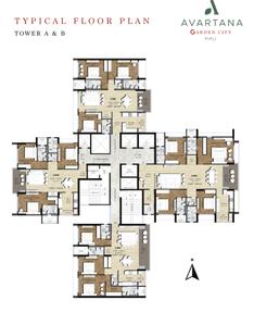 Project Image of 1633.0 - 3143.0 Sq.ft 3 BHK Apartment for buy in Avartana Garden City