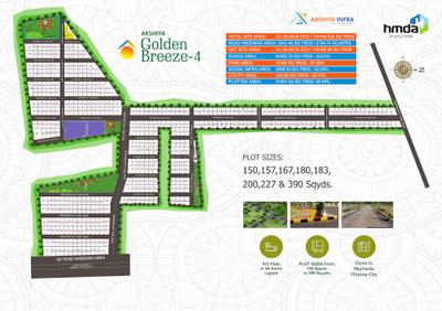 Project Image of 1215.0 - 5462.0 Sq.ft Residential Plot Plot for buy in Akshita Golden Breeze 4