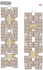 Project Image of 689.32 - 973.06 Sq.ft 2 BHK Apartment for buy in Seven Star Taiba Platinum