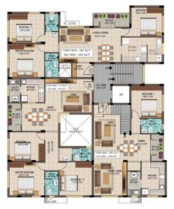 Project Image of 1264.0 - 1319.0 Sq.ft 3 BHK Apartment for buy in Geeyam Madhava