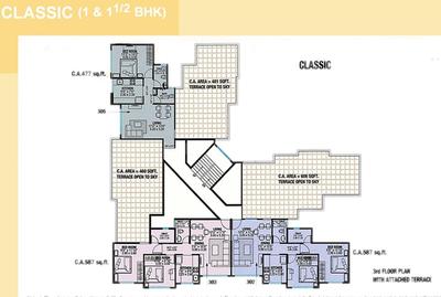 Project Image of 451.0 - 664.0 Sq.ft 1 BHK Apartment for buy in City
