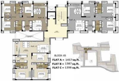 Project Image of 1214.0 - 1517.0 Sq.ft 2 BHK Apartment for buy in Sanjeeva Shree