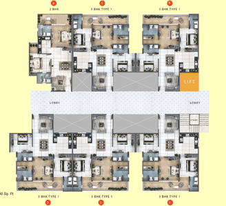 Project Image of 1090 Sq.ft 2 BHK Apartment / Flat for sale in Kuwan Wala for Rs. 6800000